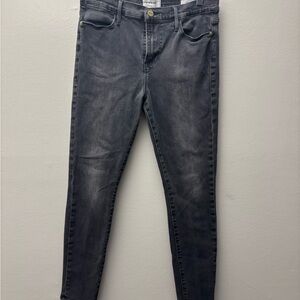 Frame Denim Women's Charcoal Skinny Jeans